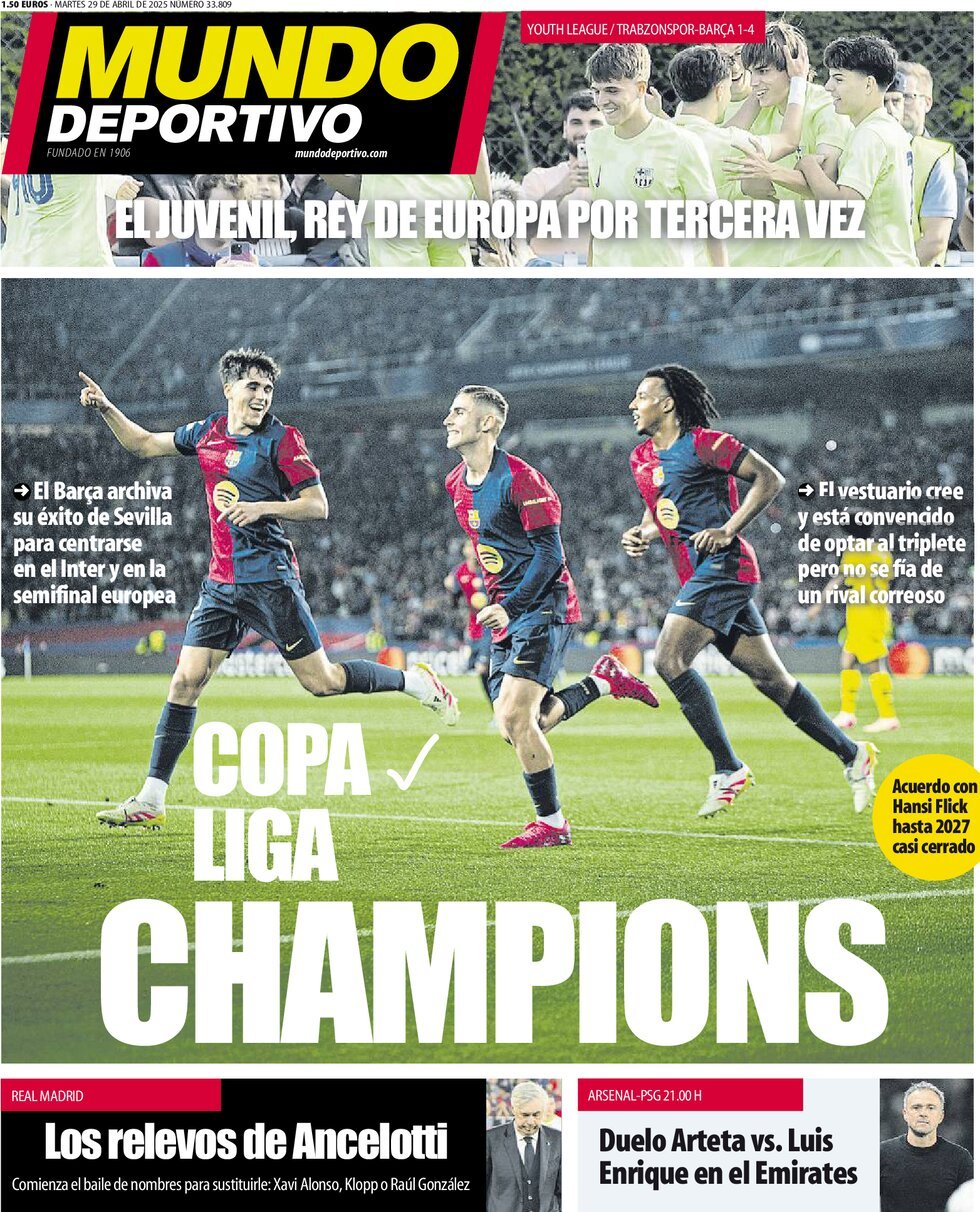 Mundo Deportivo (Spagna), prima pagina