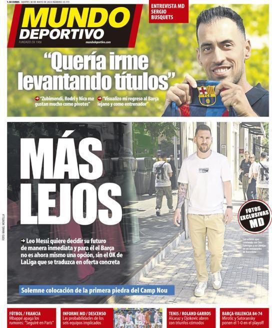 Mundo Deportivo (Spagna), prima pagina