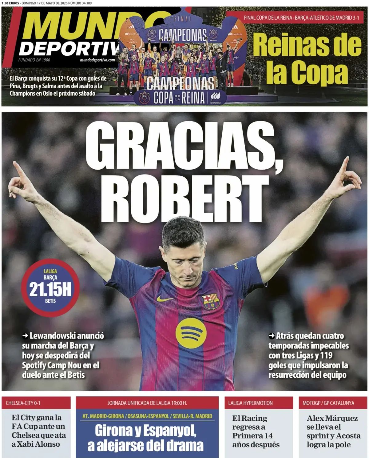 Mundo Deportivo (Spagna), prima pagina