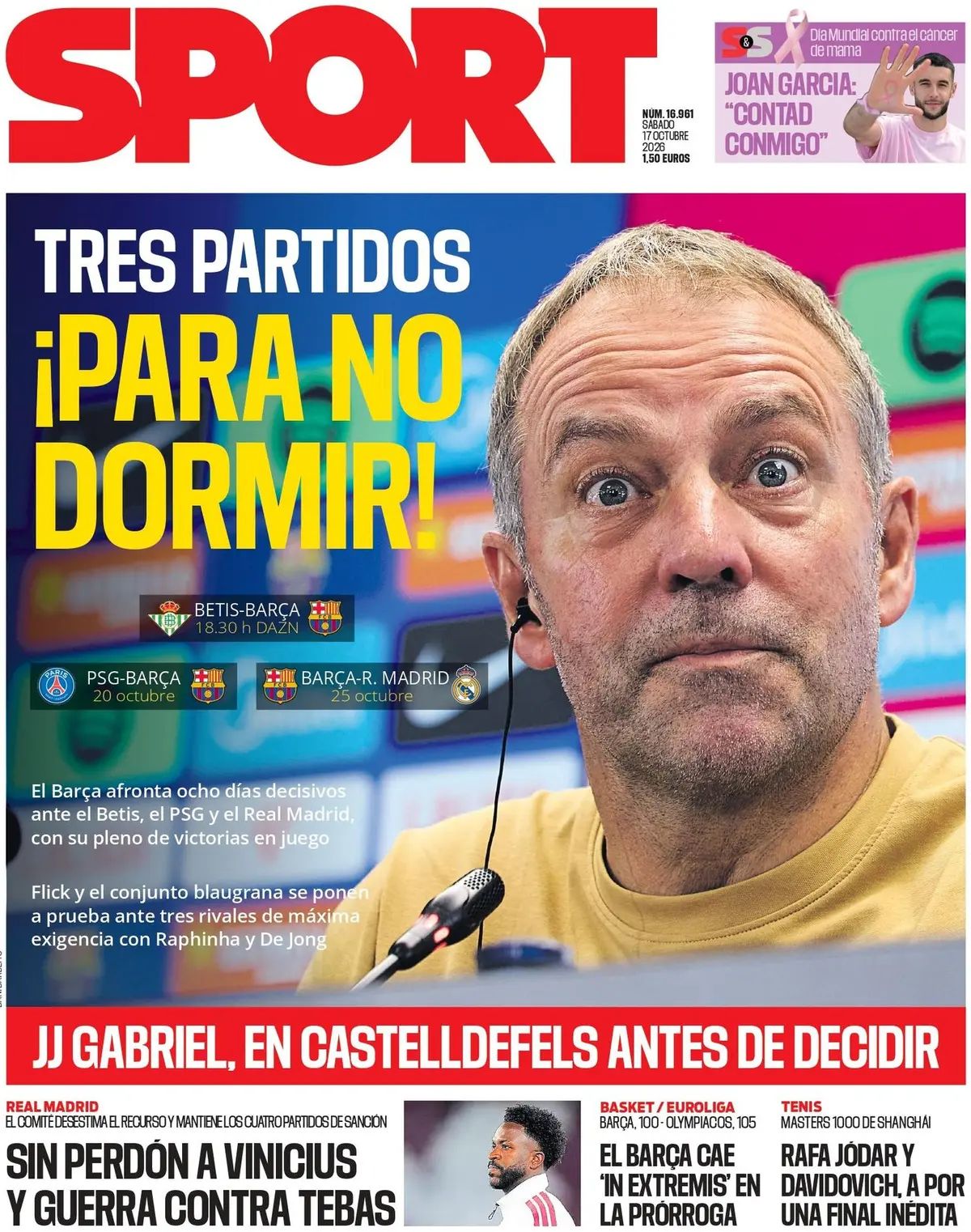 Sport (Spagna), prima pagina