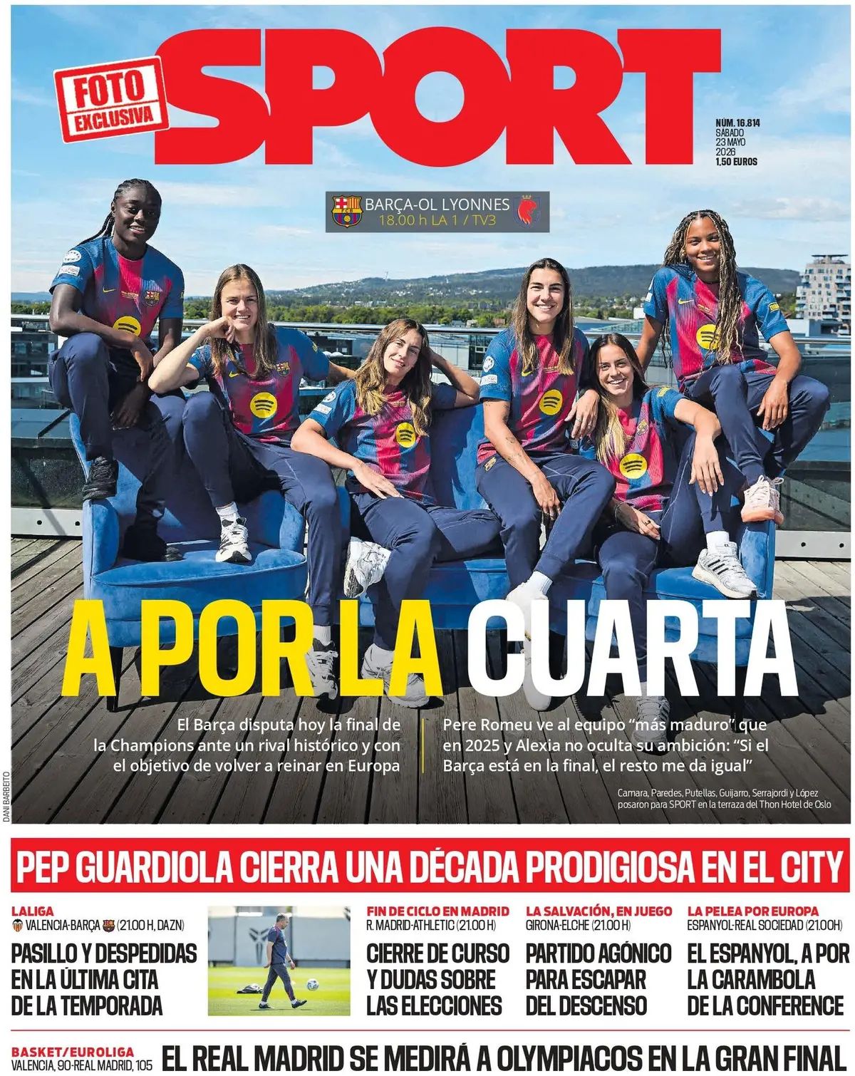 Sport (Spagna), prima pagina