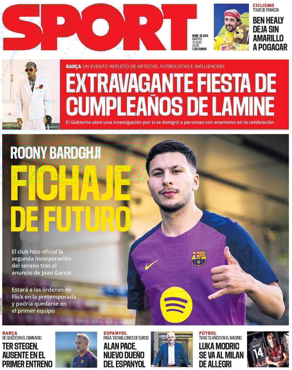 Sport (Spagna), prima pagina
