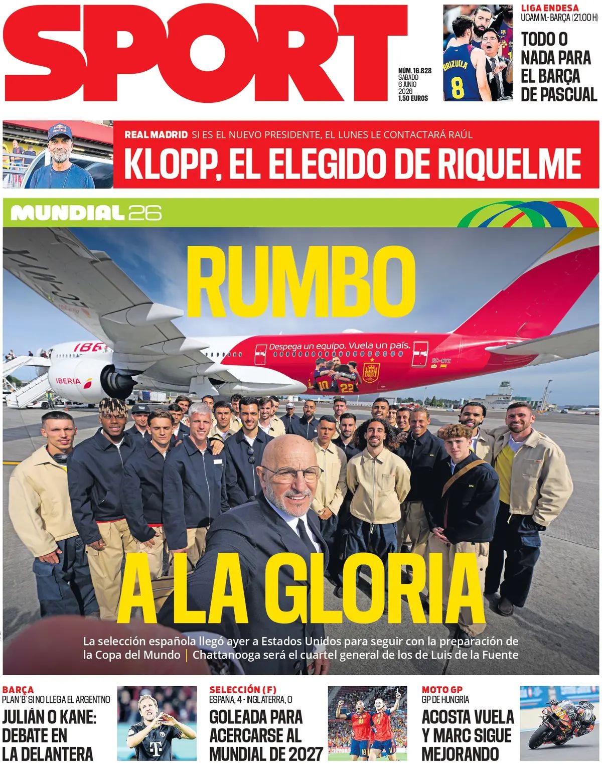 Sport (Spagna), prima pagina