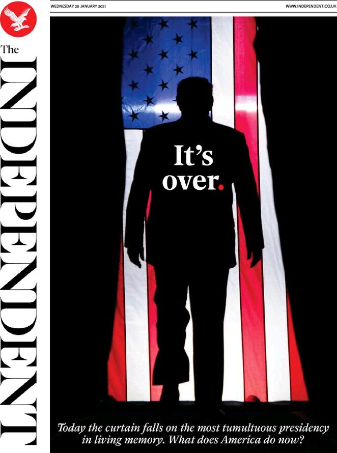 The Independent (UK), prima pagina