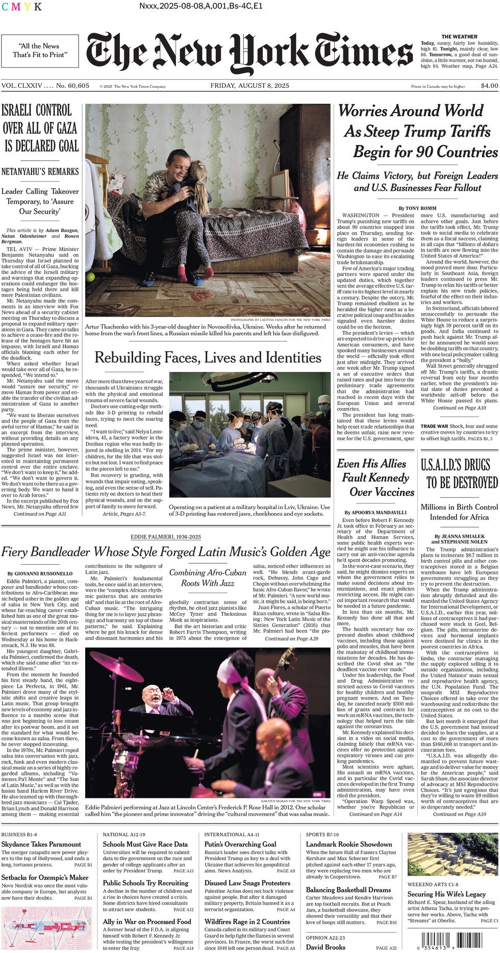 The New York Times (USA), prima pagina