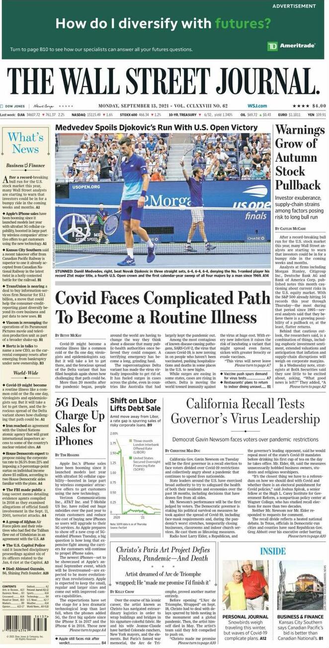 Journals us. Wall Street Journal.