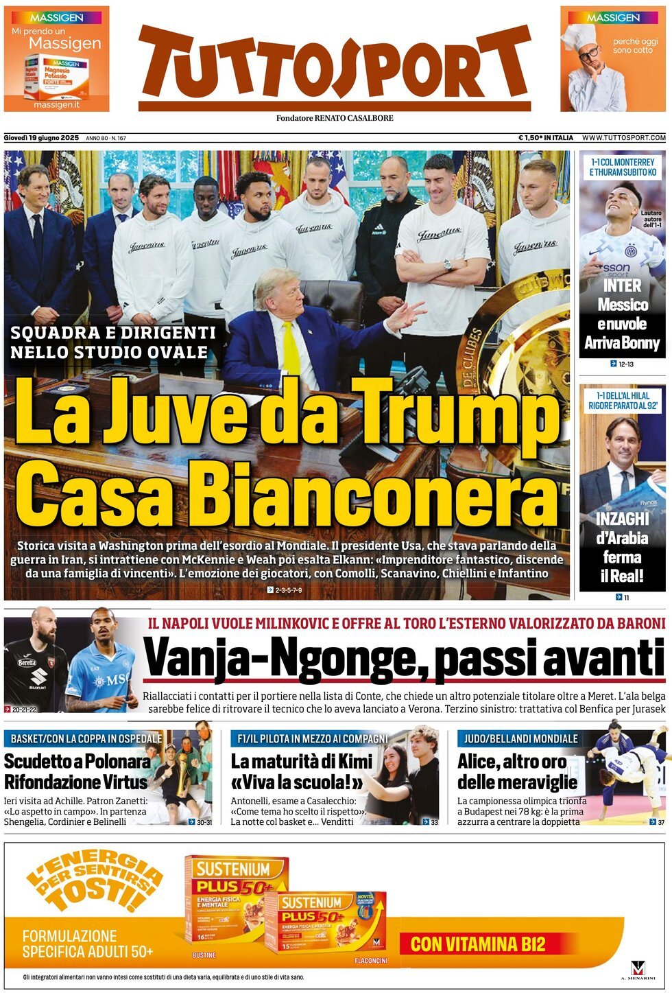Tuttosport, prima pagina