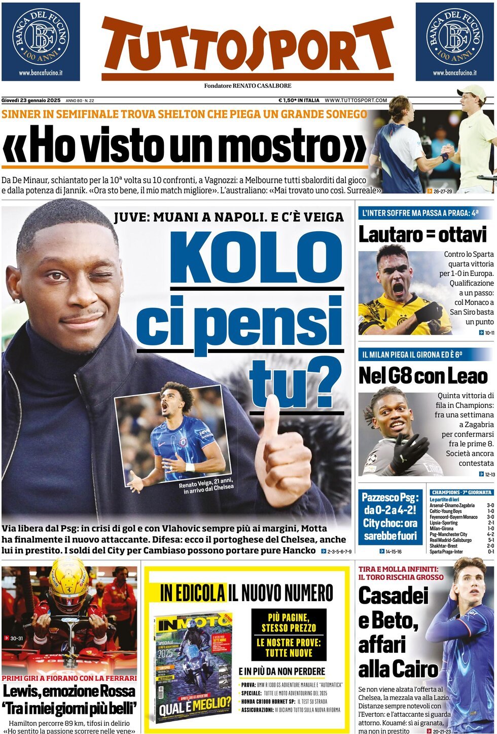 Tuttosport, prima pagina