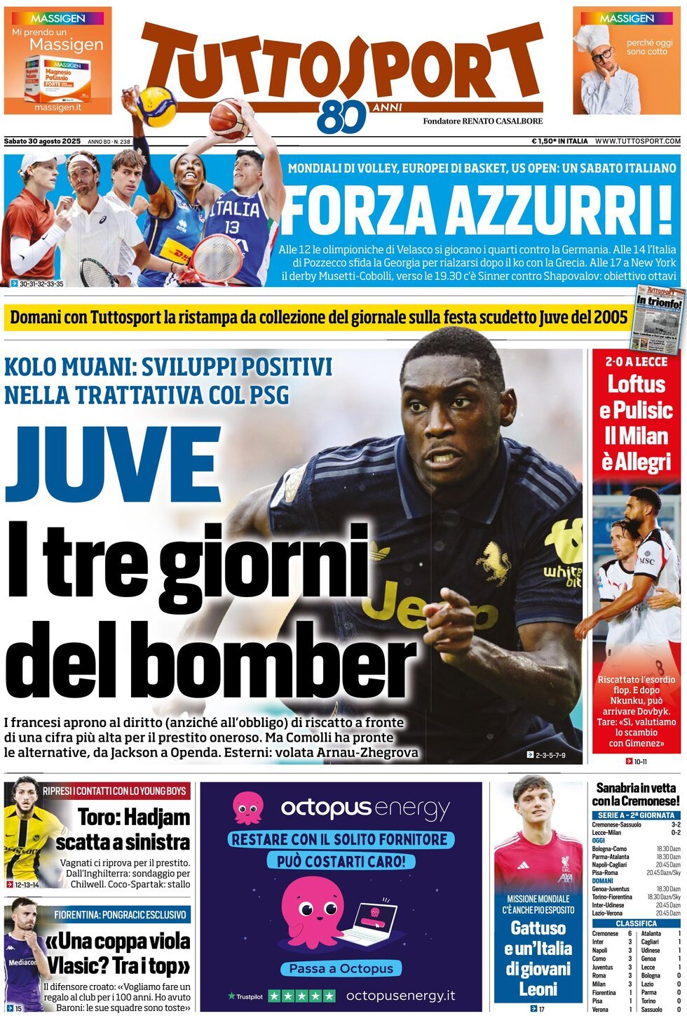 Tuttosport, prima pagina
