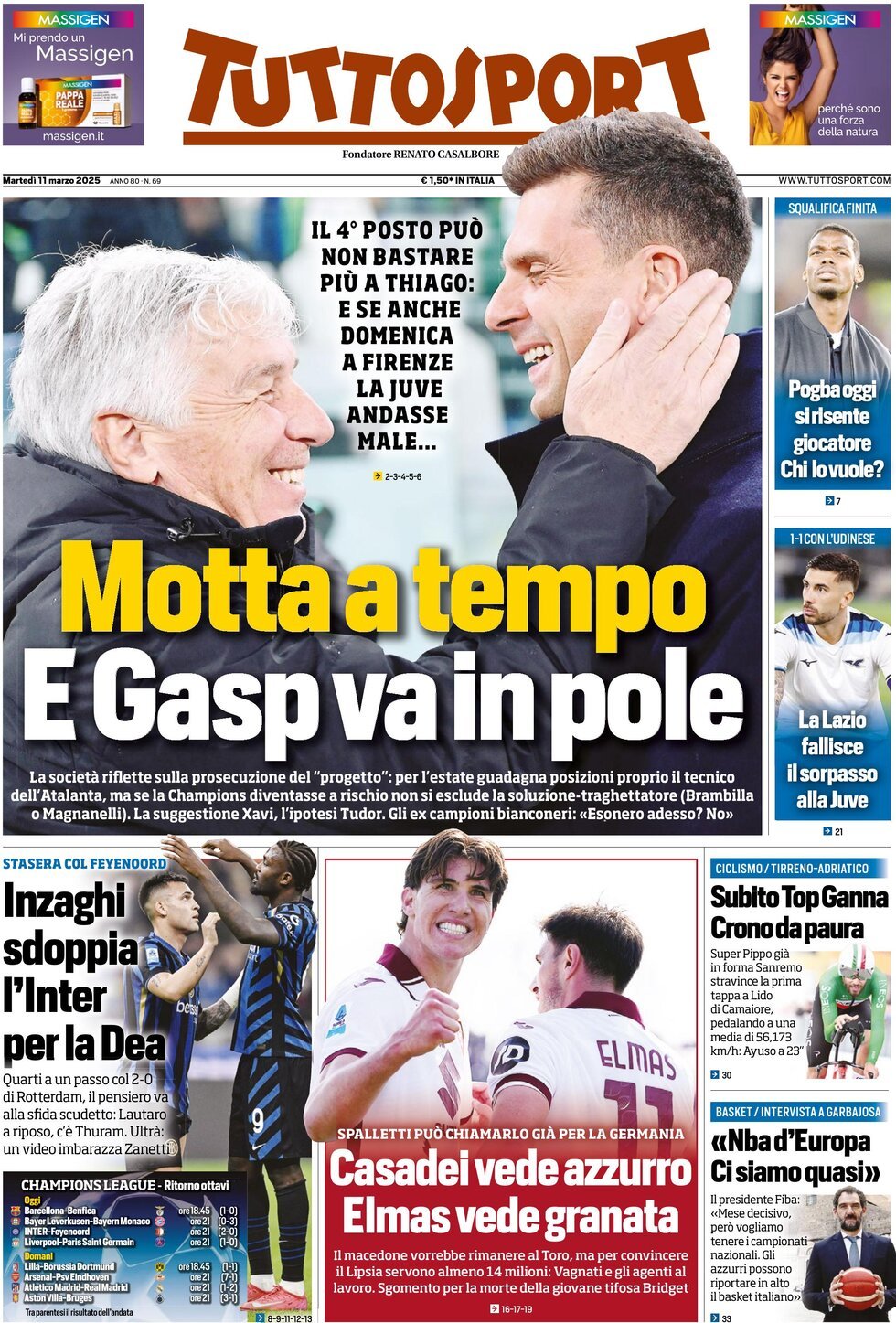 Tuttosport, prima pagina