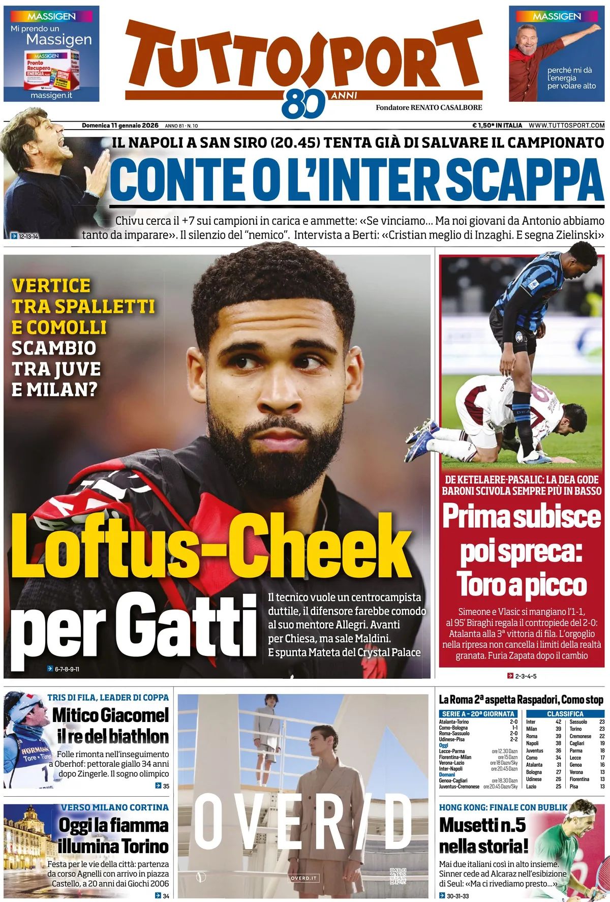 Tuttosport, prima pagina