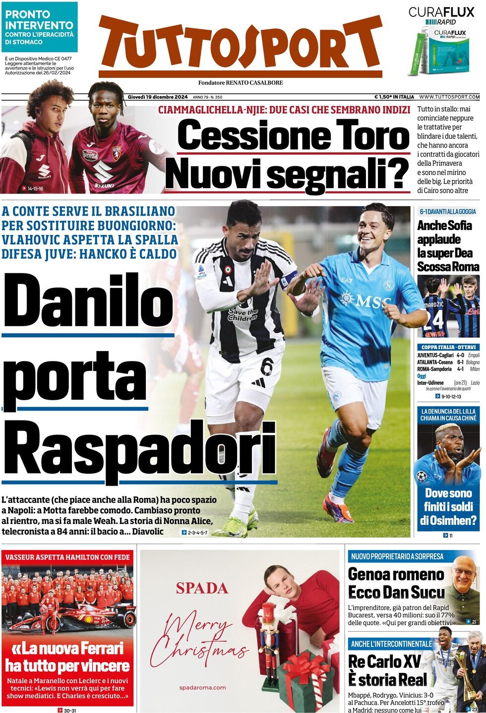 Tuttosport, prima pagina