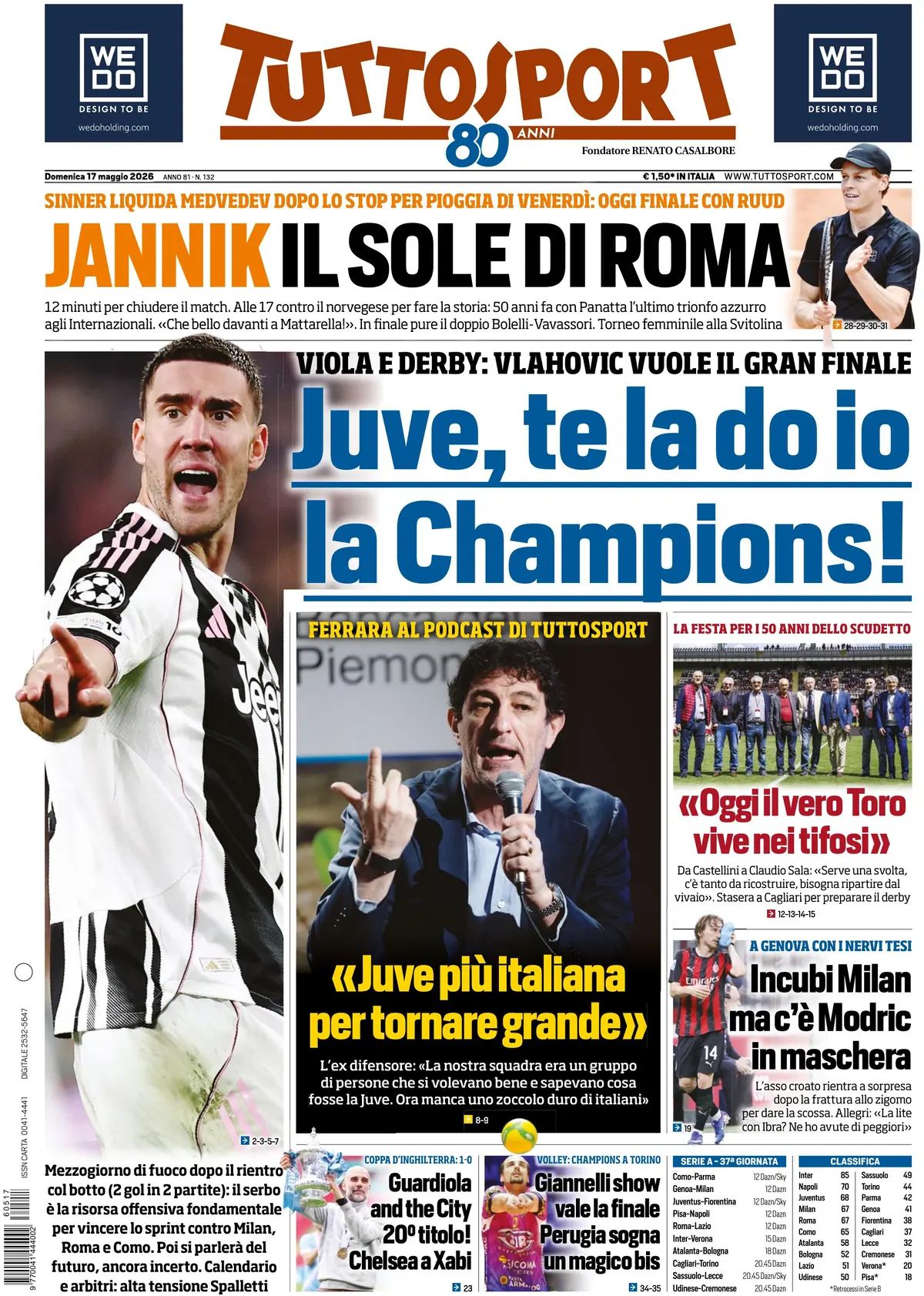 Tuttosport, prima pagina
