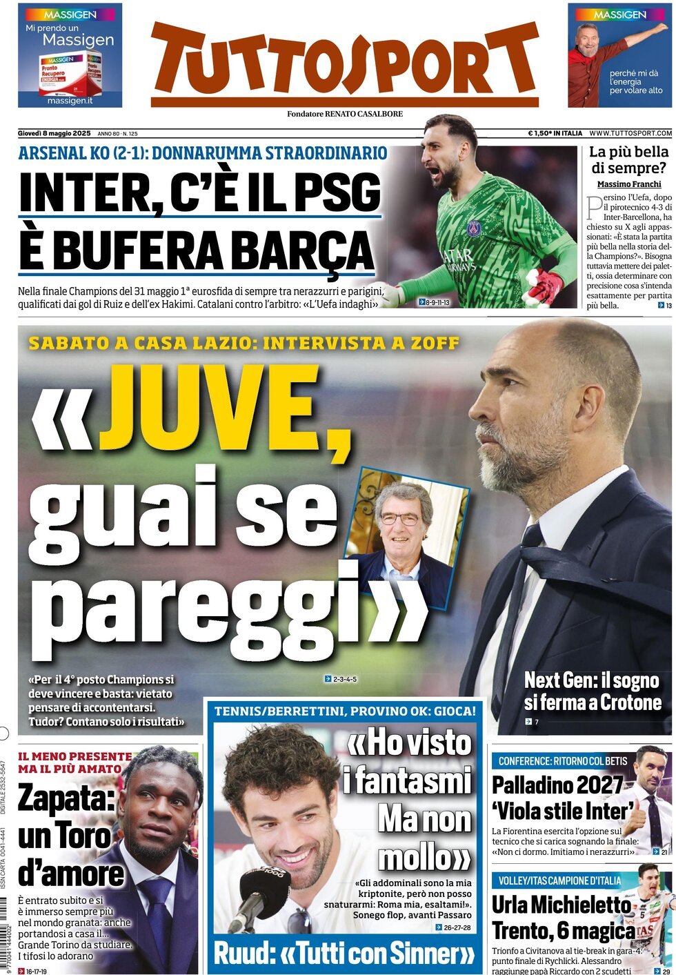 Tuttosport, prima pagina