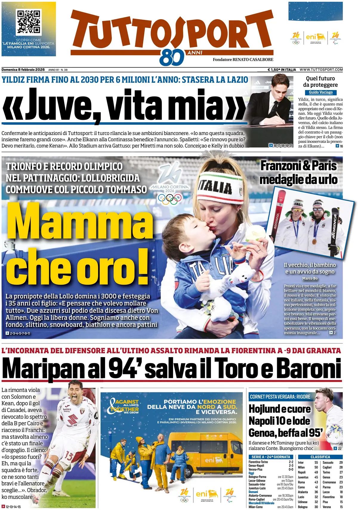 Tuttosport, prima pagina