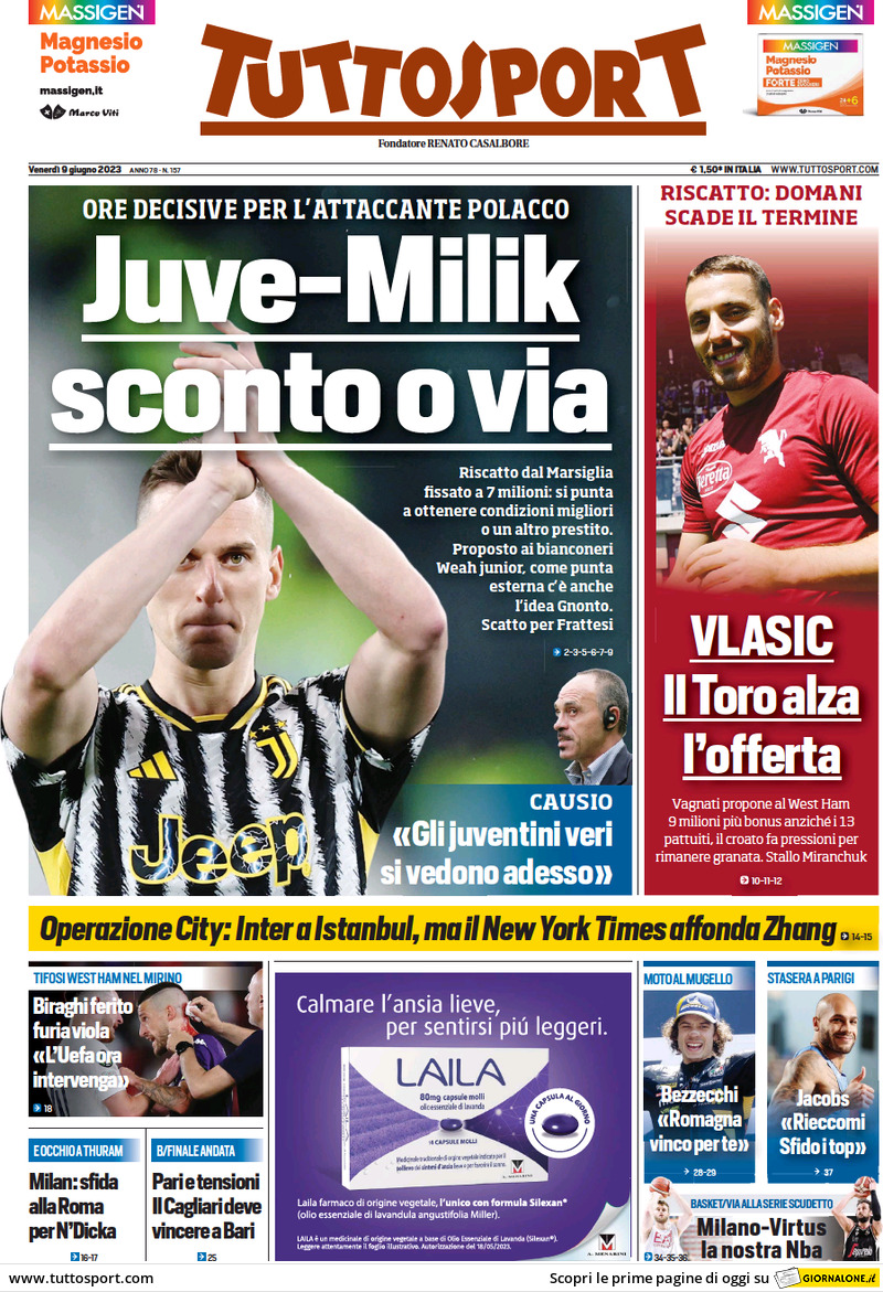 Tuttosport, prima pagina