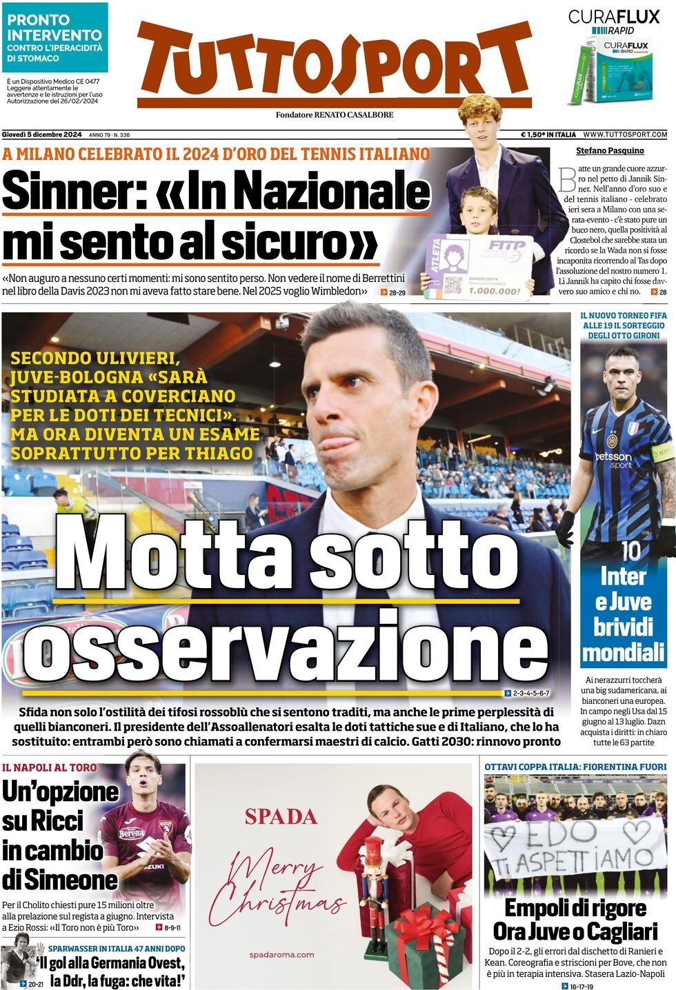 Tuttosport, prima pagina