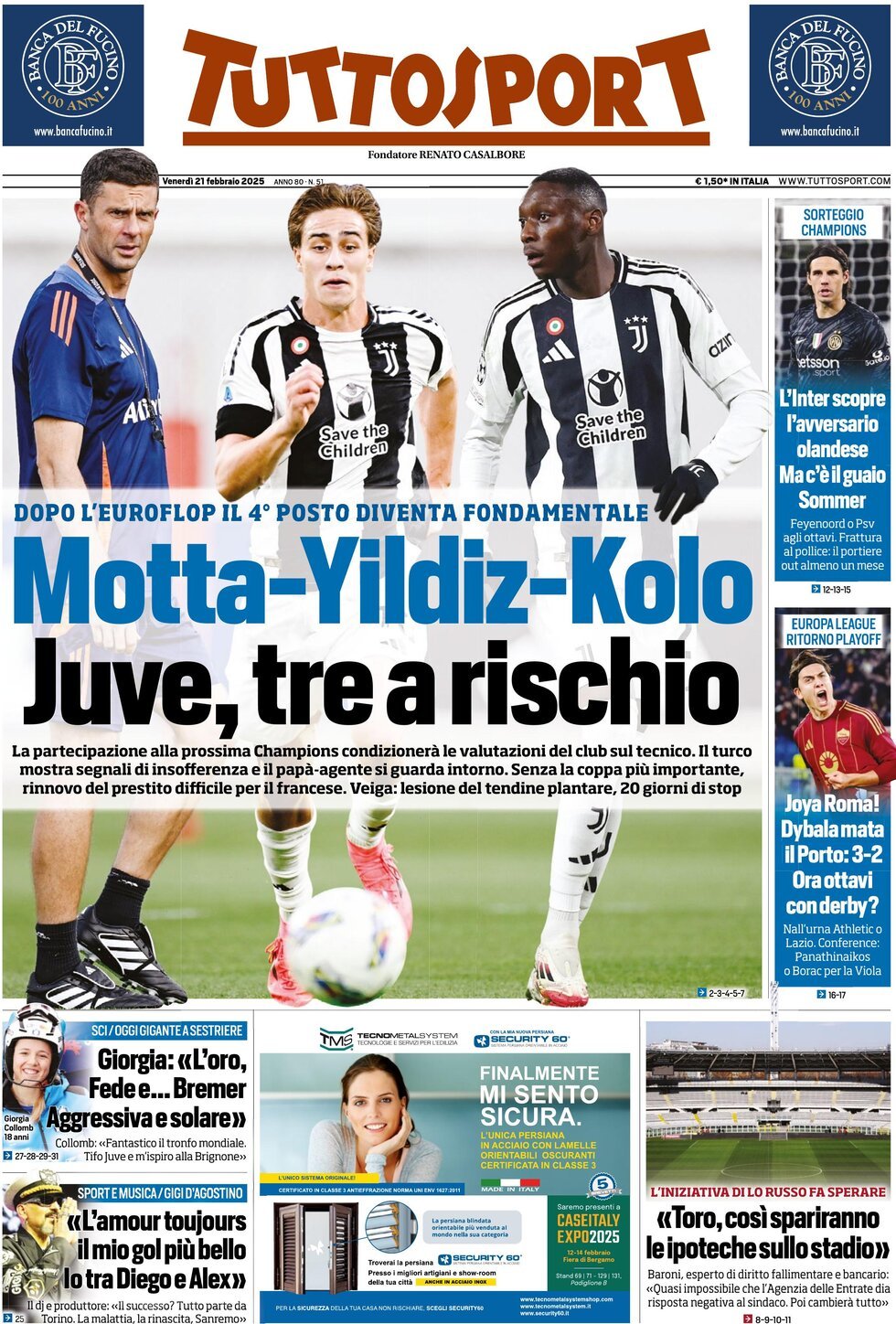 Tuttosport, prima pagina