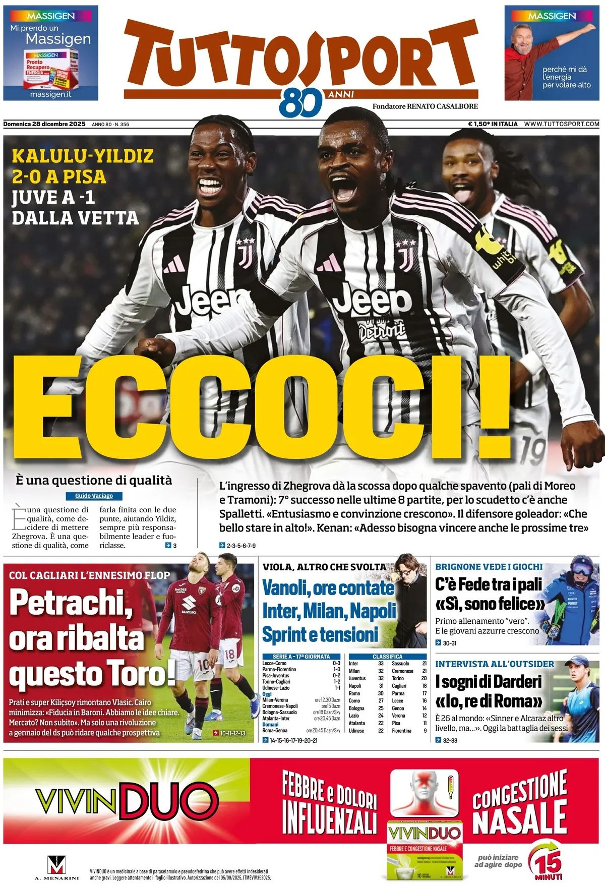 Tuttosport, prima pagina