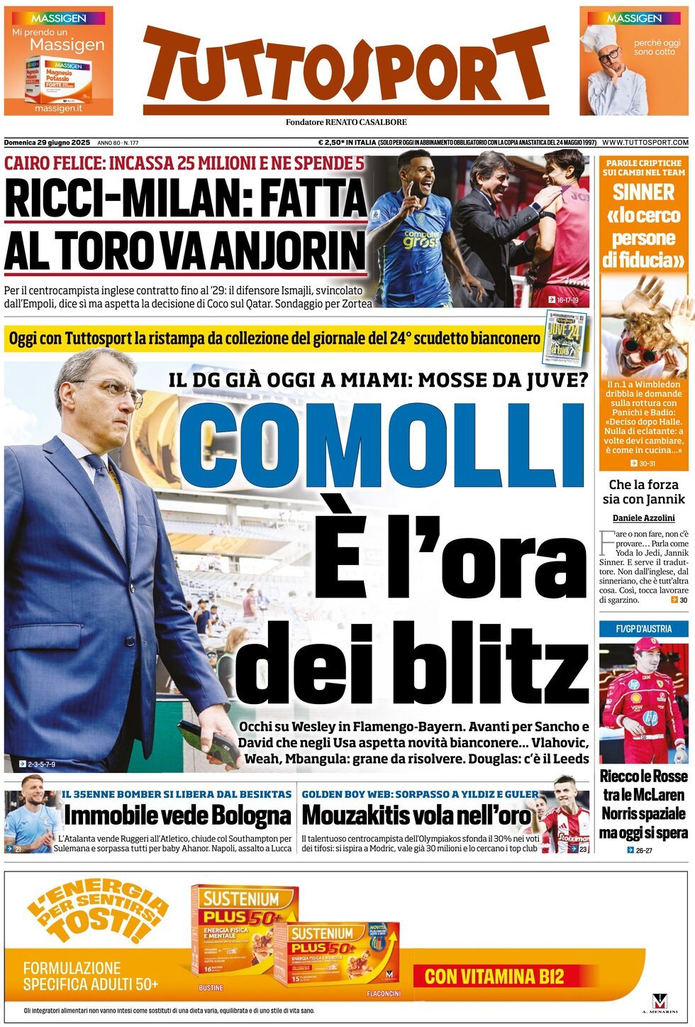 Tuttosport, prima pagina