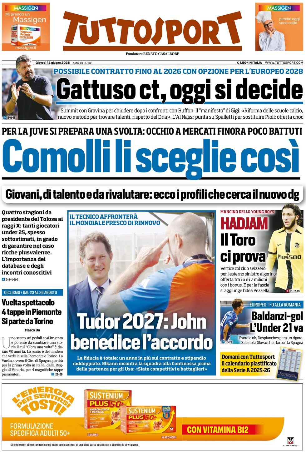 Tuttosport, prima pagina