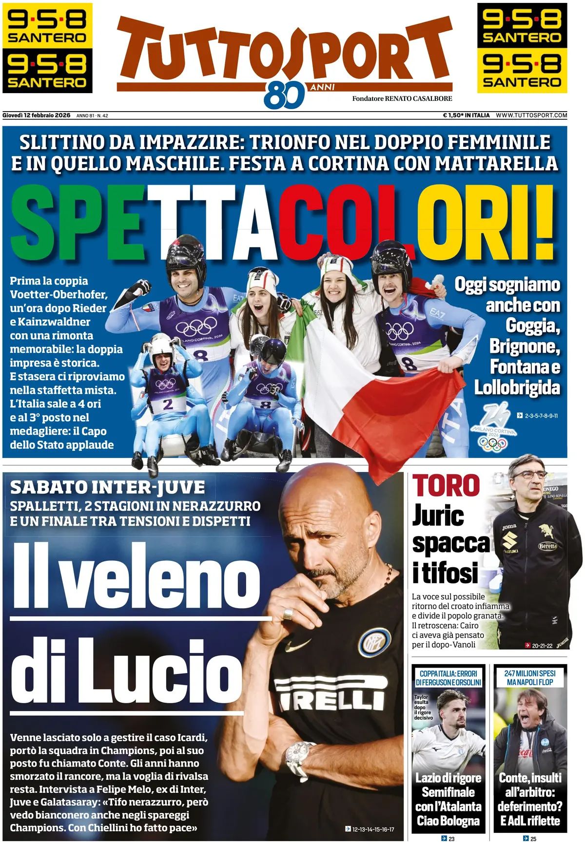 Tuttosport, prima pagina