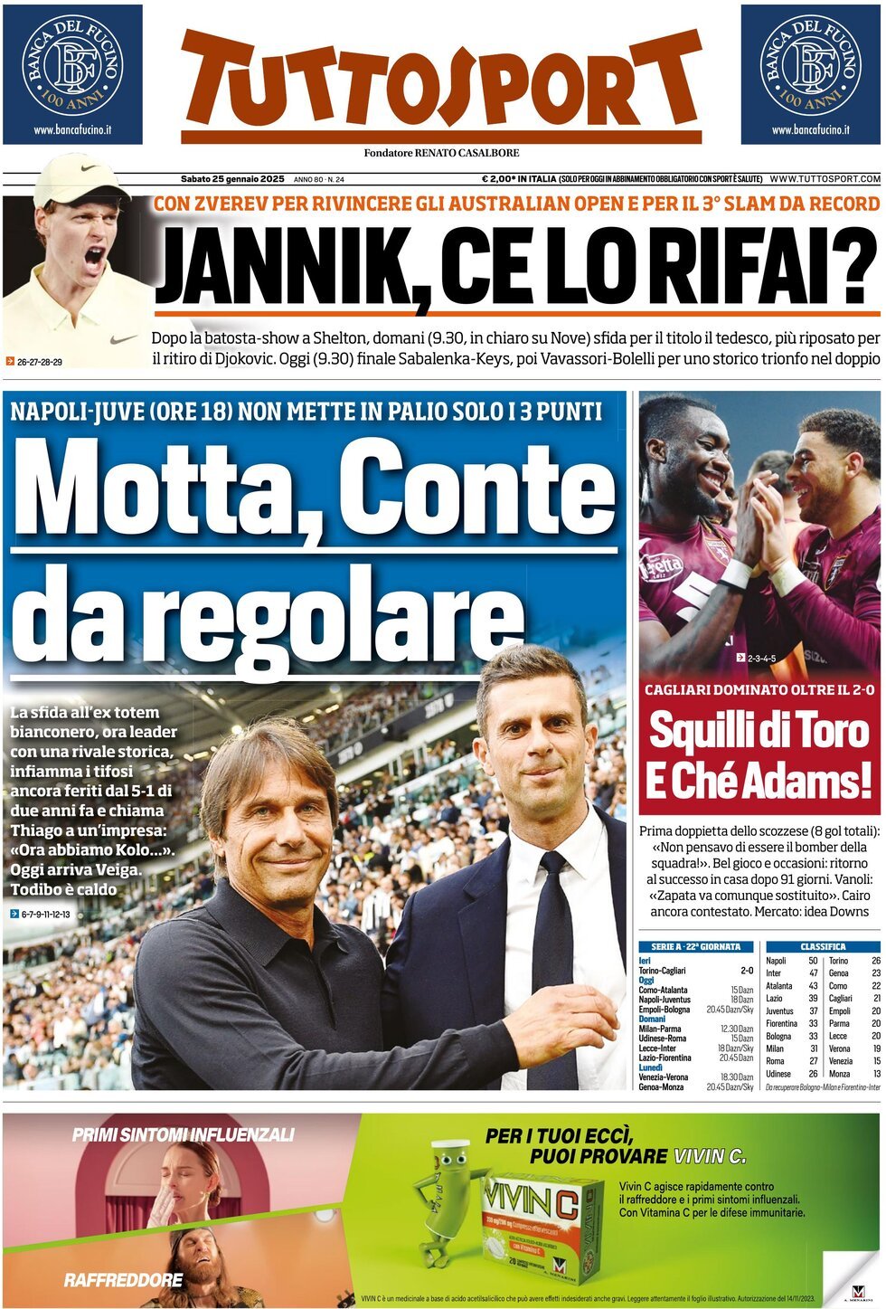 Tuttosport, prima pagina