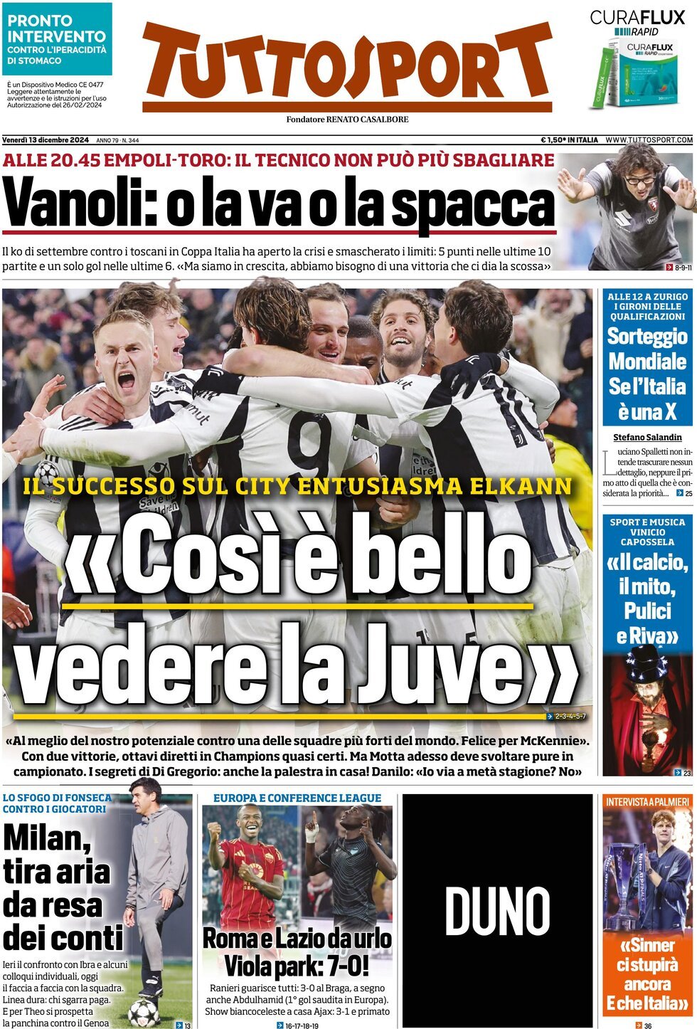 Tuttosport, prima pagina