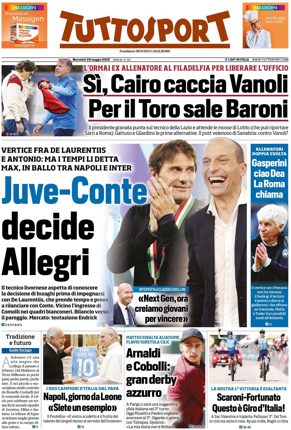 Tuttosport, prima pagina