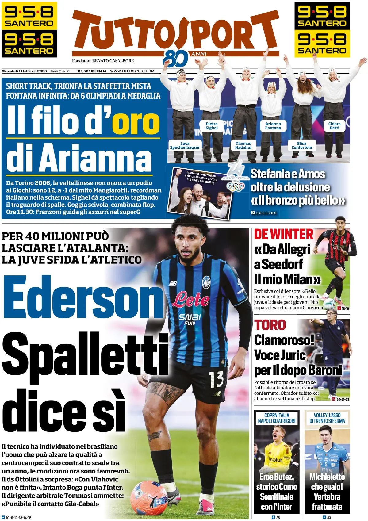 Tuttosport, prima pagina