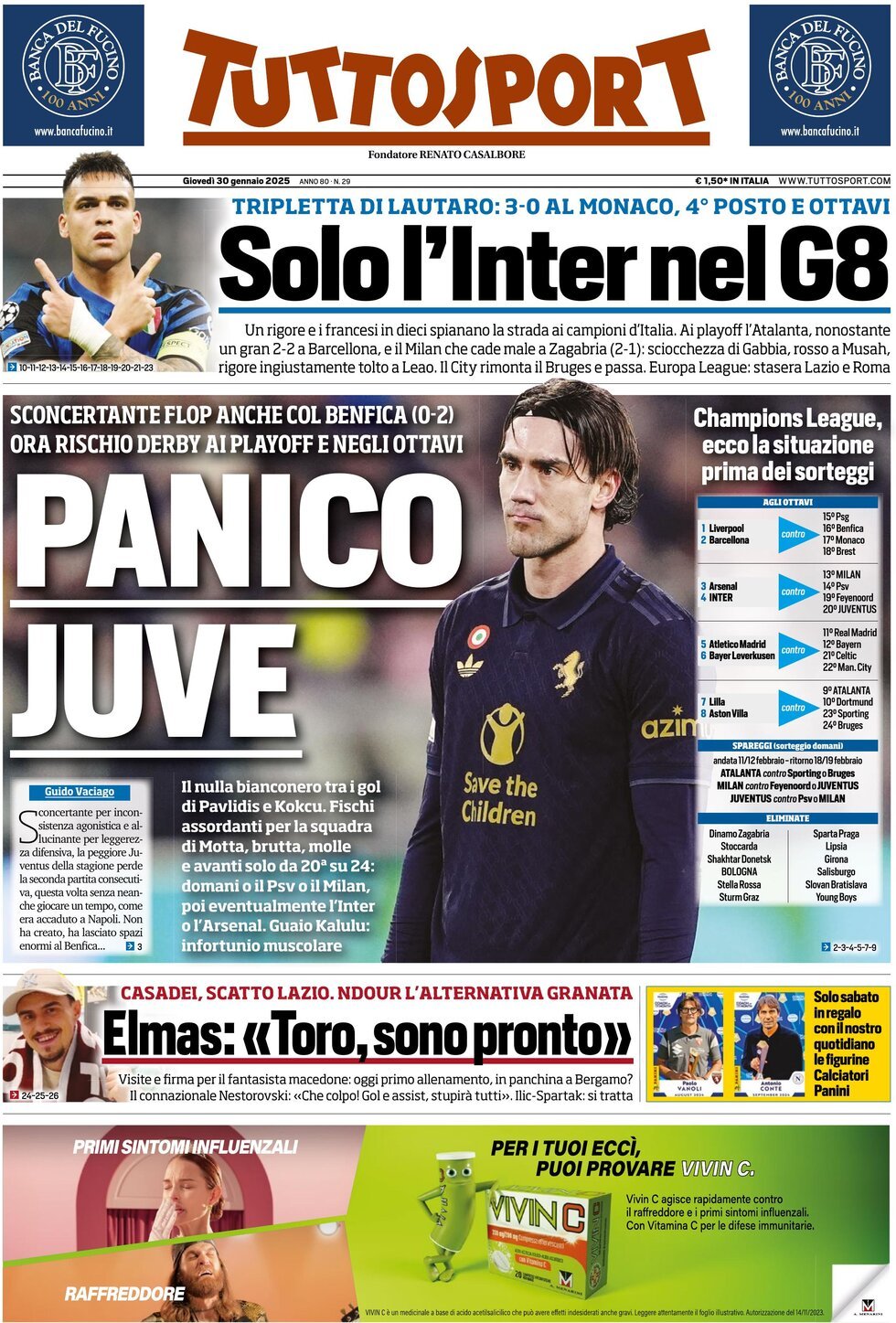 Tuttosport, prima pagina