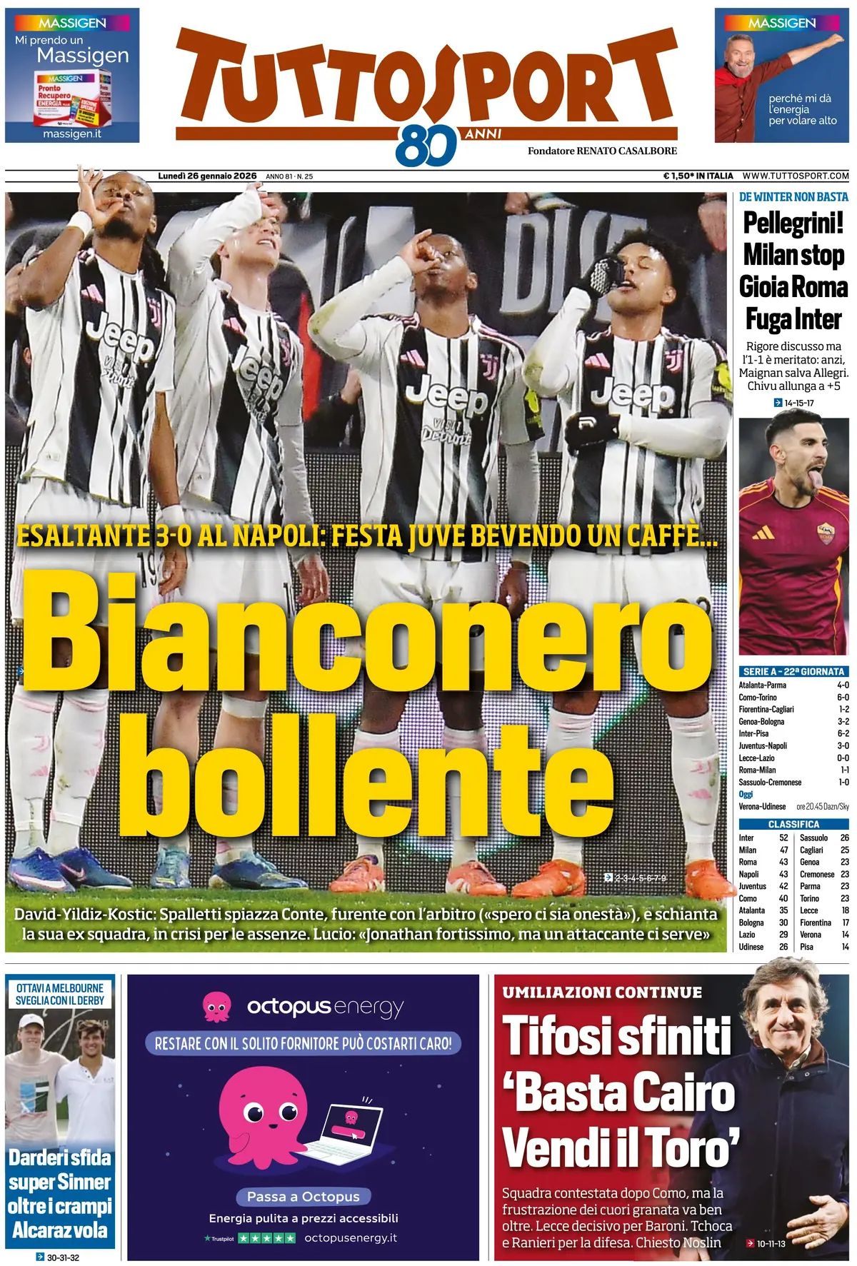 Tuttosport, prima pagina