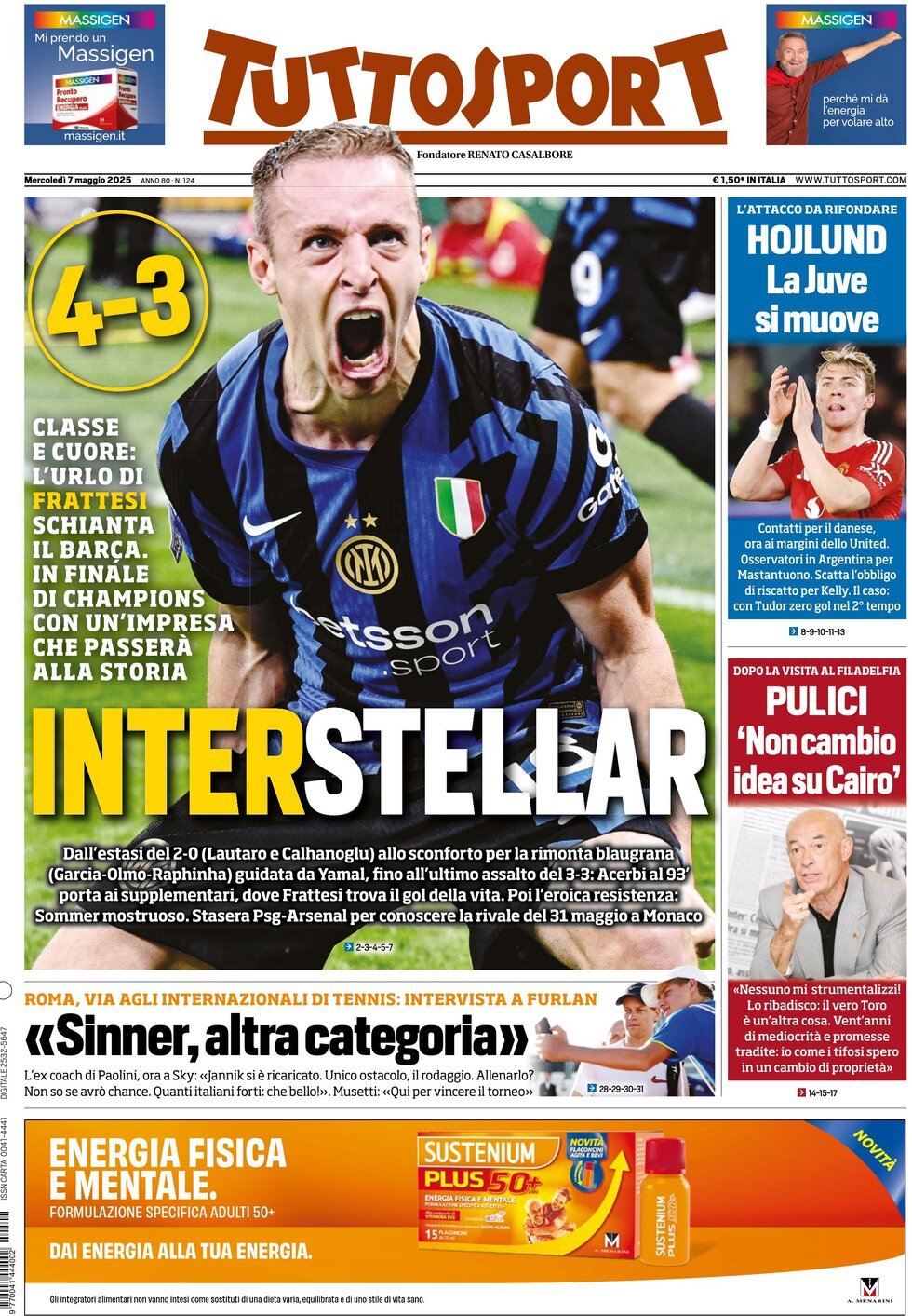 Tuttosport, prima pagina