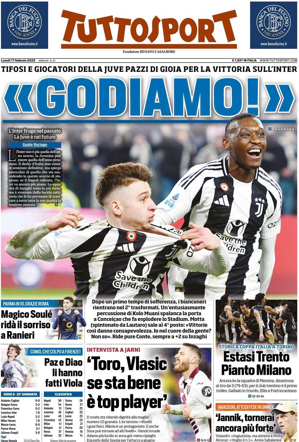 Tuttosport, prima pagina