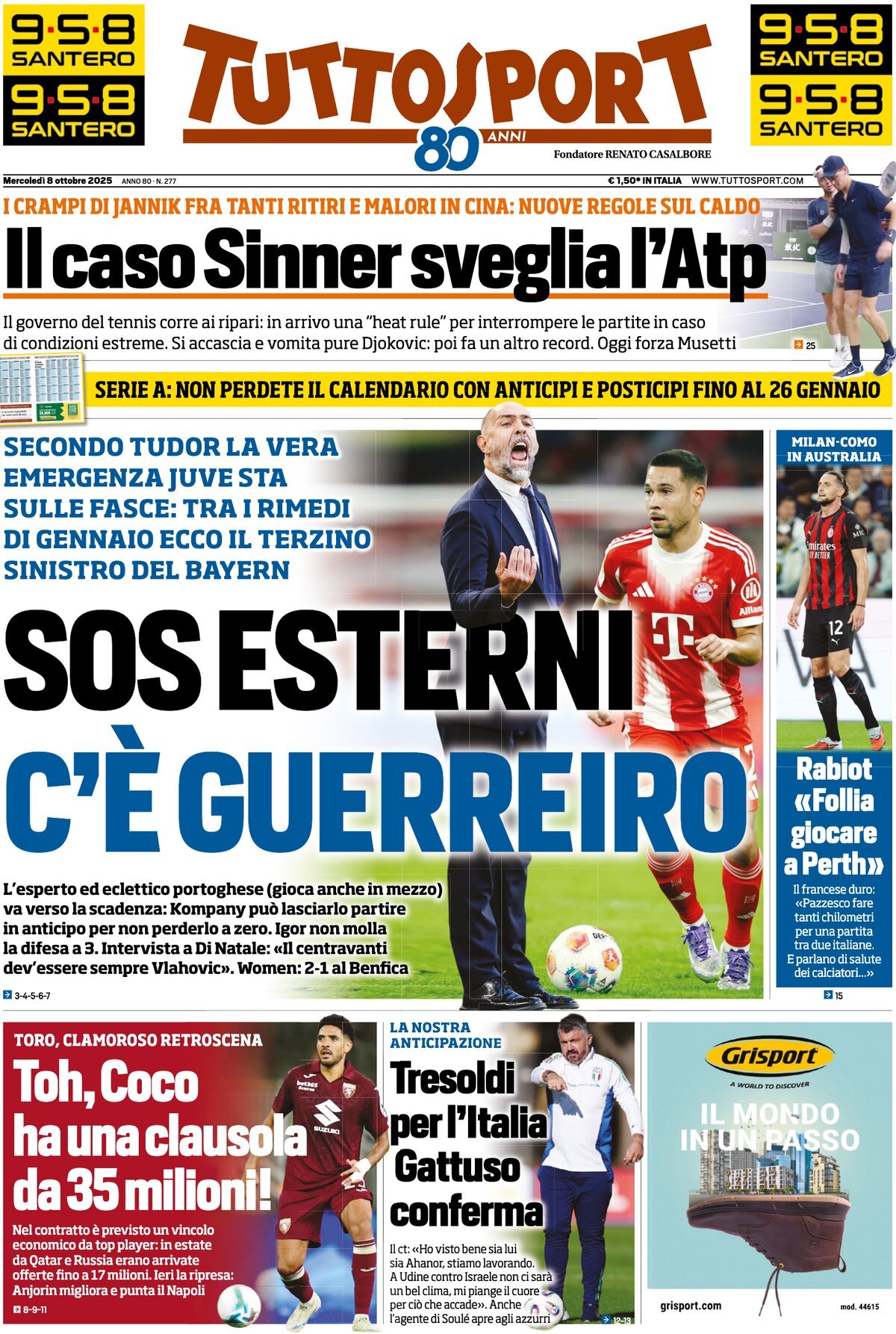 Tuttosport, prima pagina