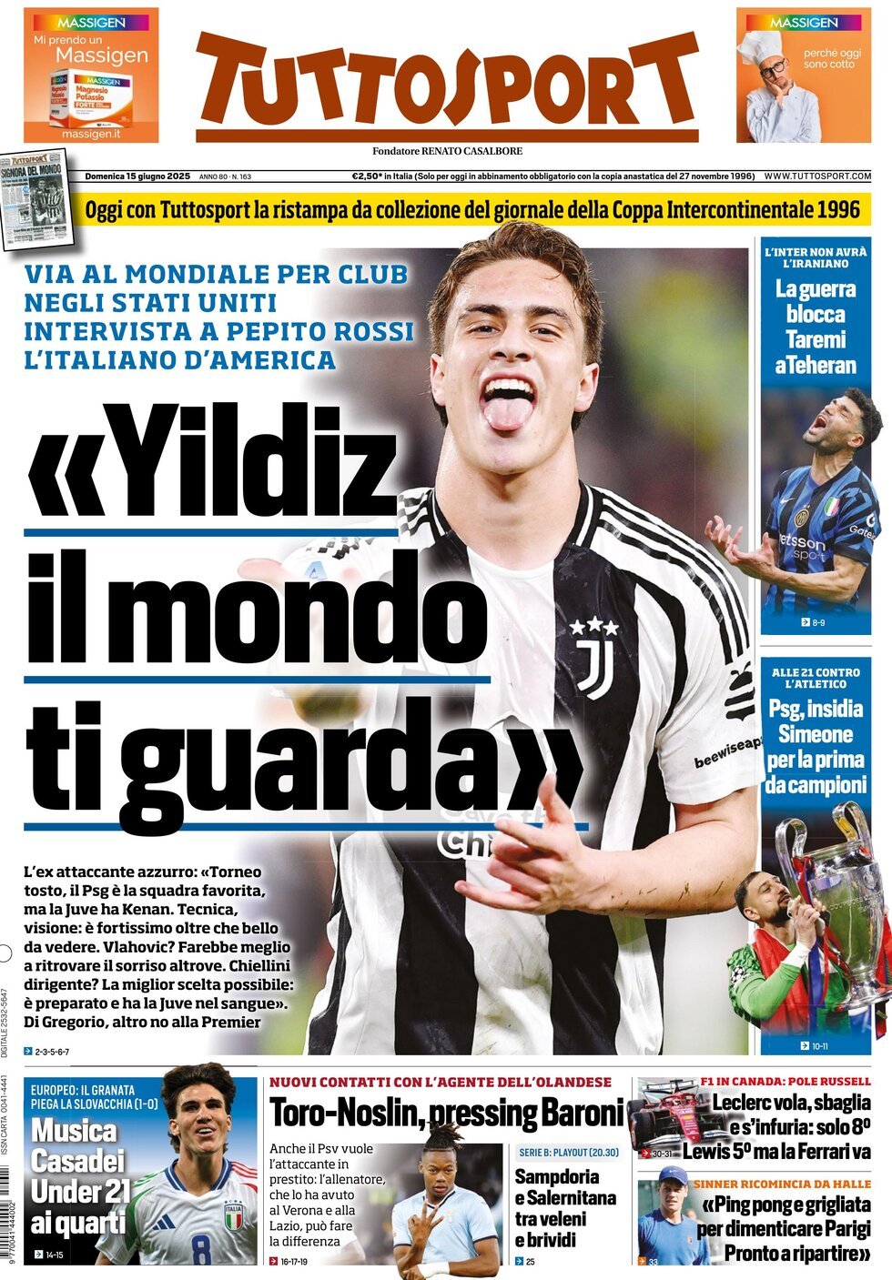 Tuttosport, prima pagina