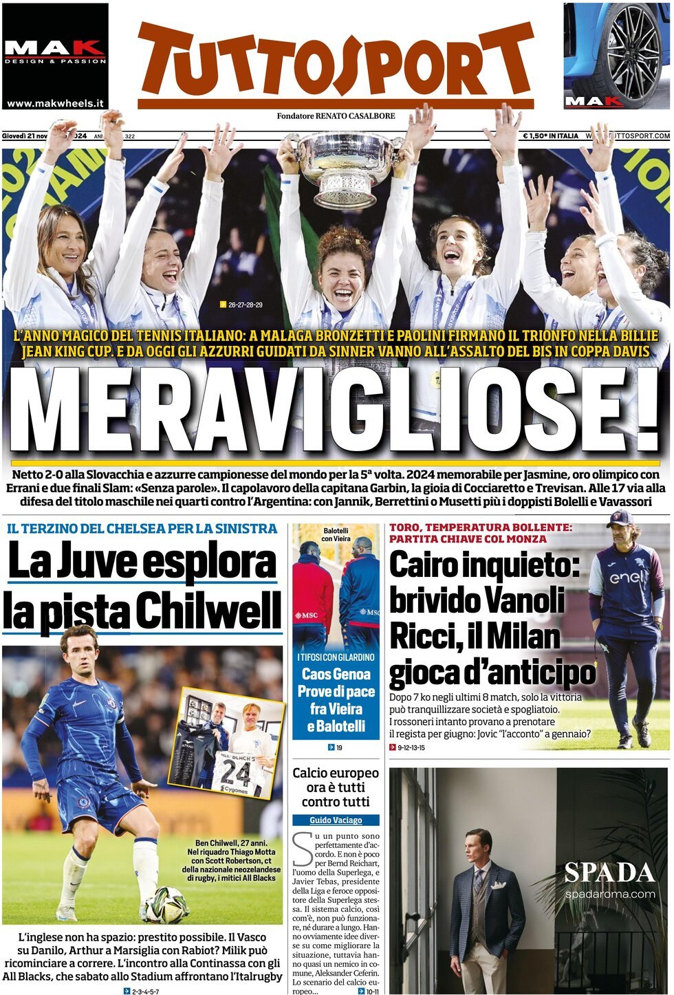 Tuttosport, prima pagina