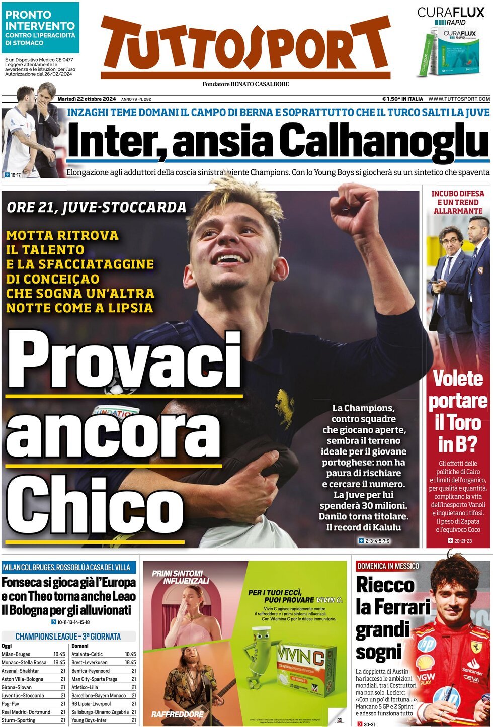 Tuttosport, prima pagina