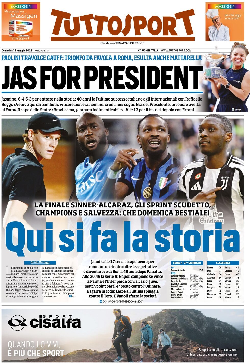 Tuttosport, prima pagina