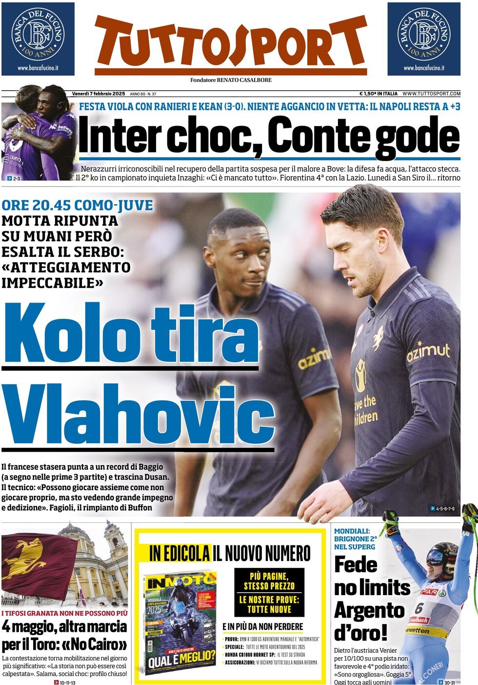 Tuttosport, prima pagina