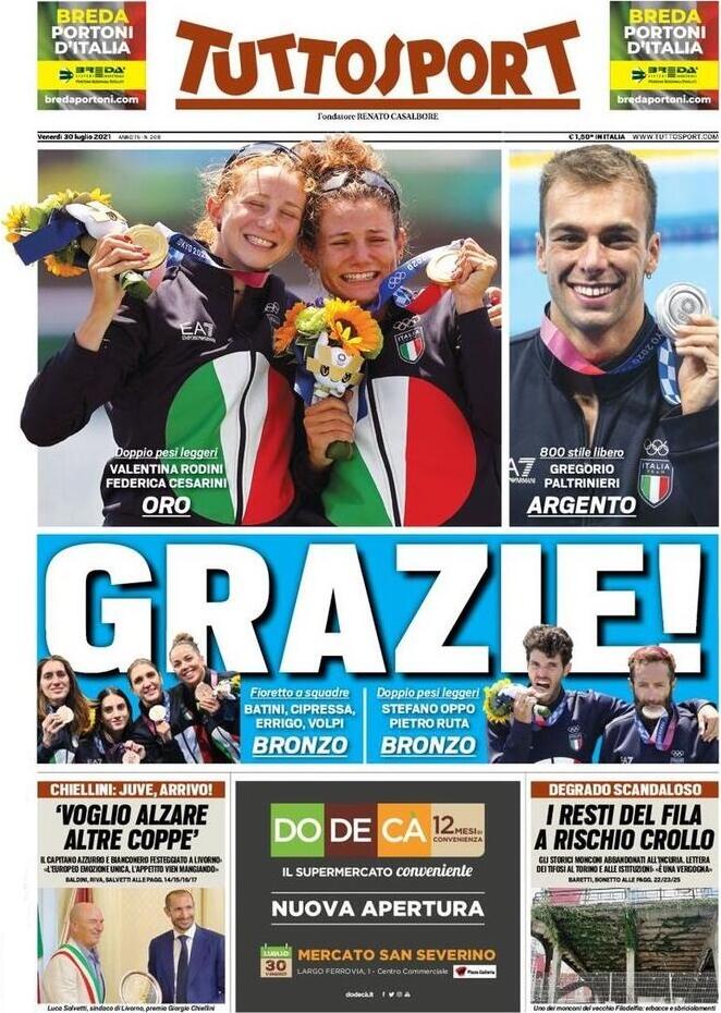 Tuttosport, prima pagina