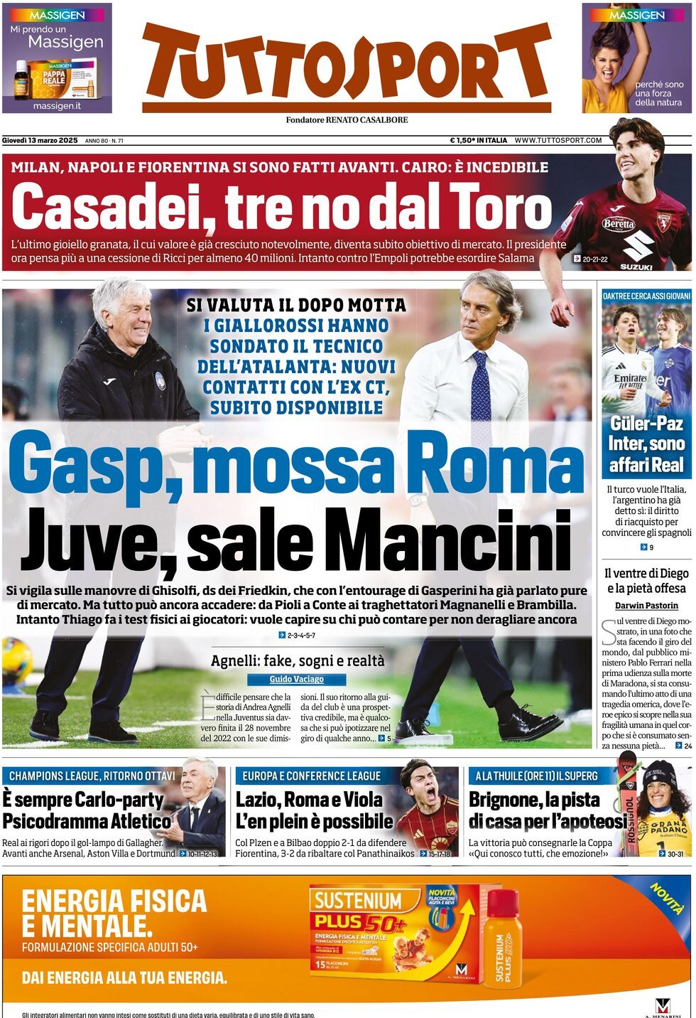 Tuttosport, prima pagina