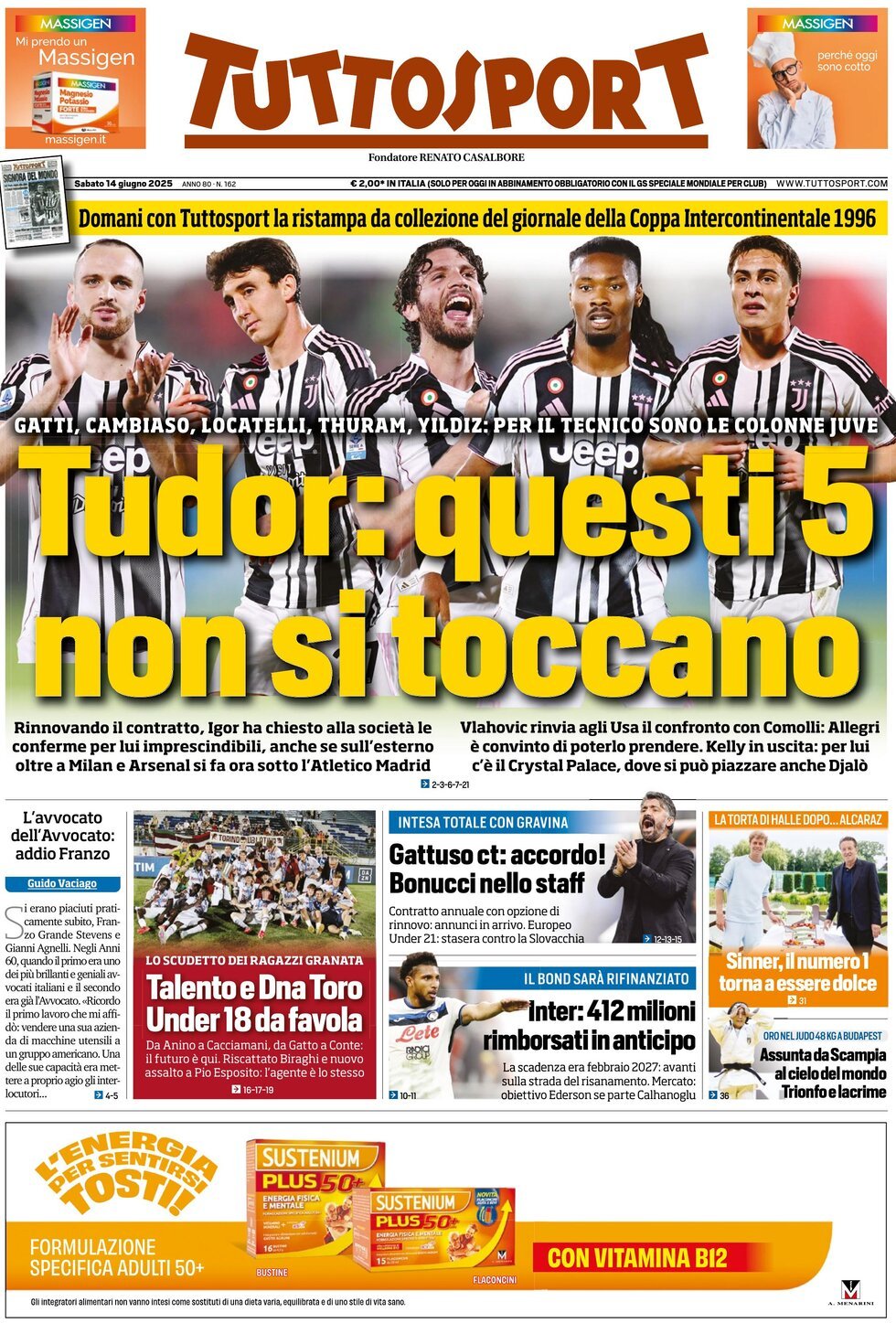 Tuttosport, prima pagina