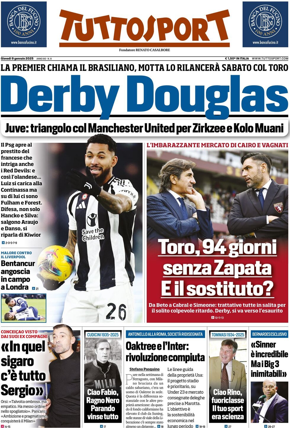 Tuttosport, prima pagina