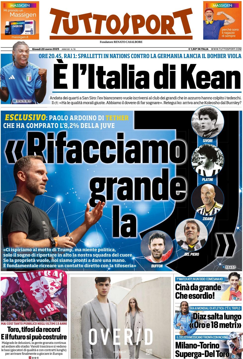 Tuttosport, prima pagina
