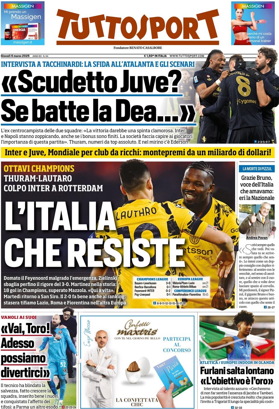 Tuttosport, prima pagina