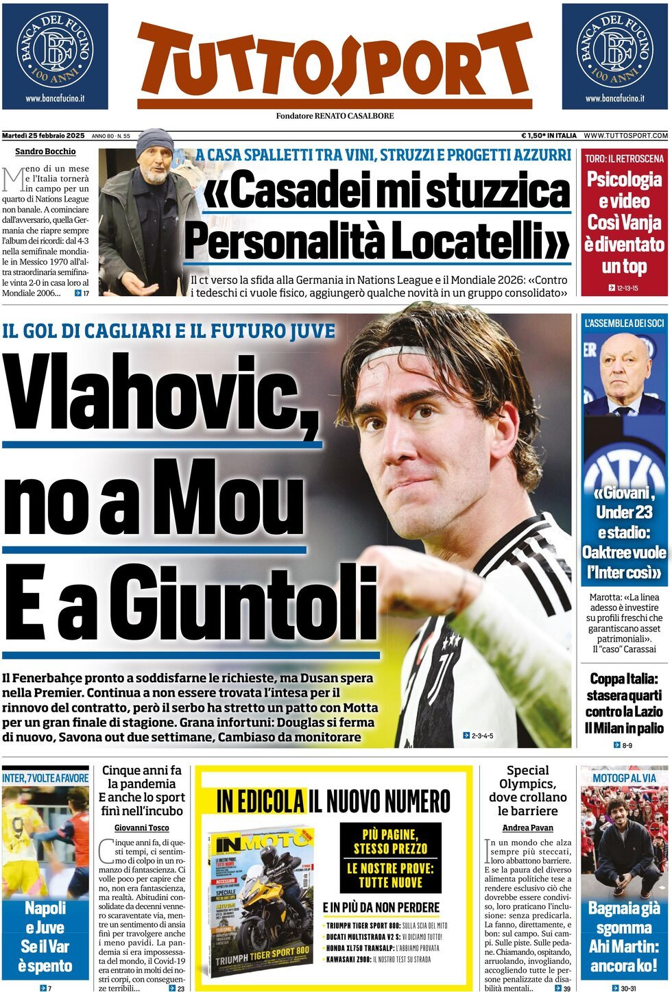 Tuttosport, prima pagina