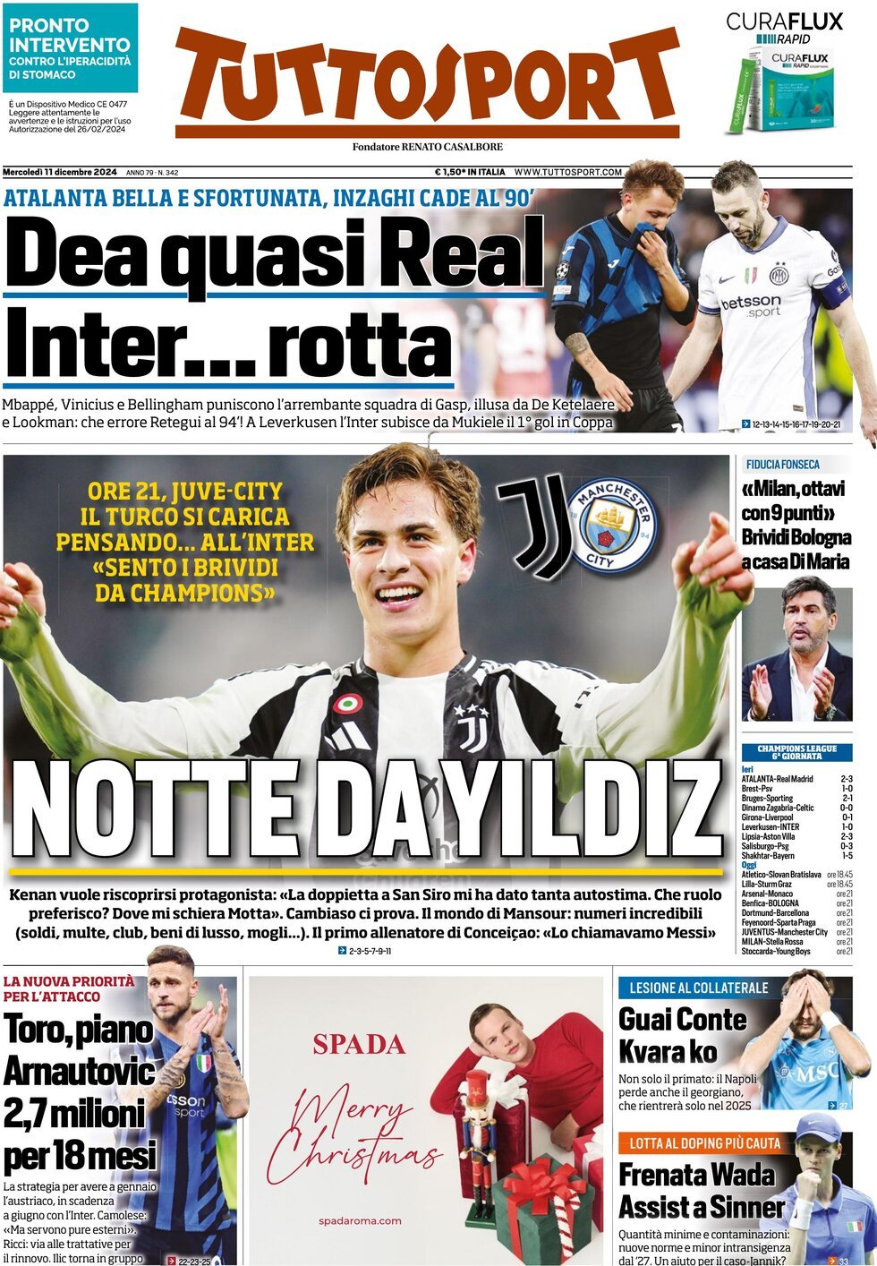 Tuttosport, prima pagina