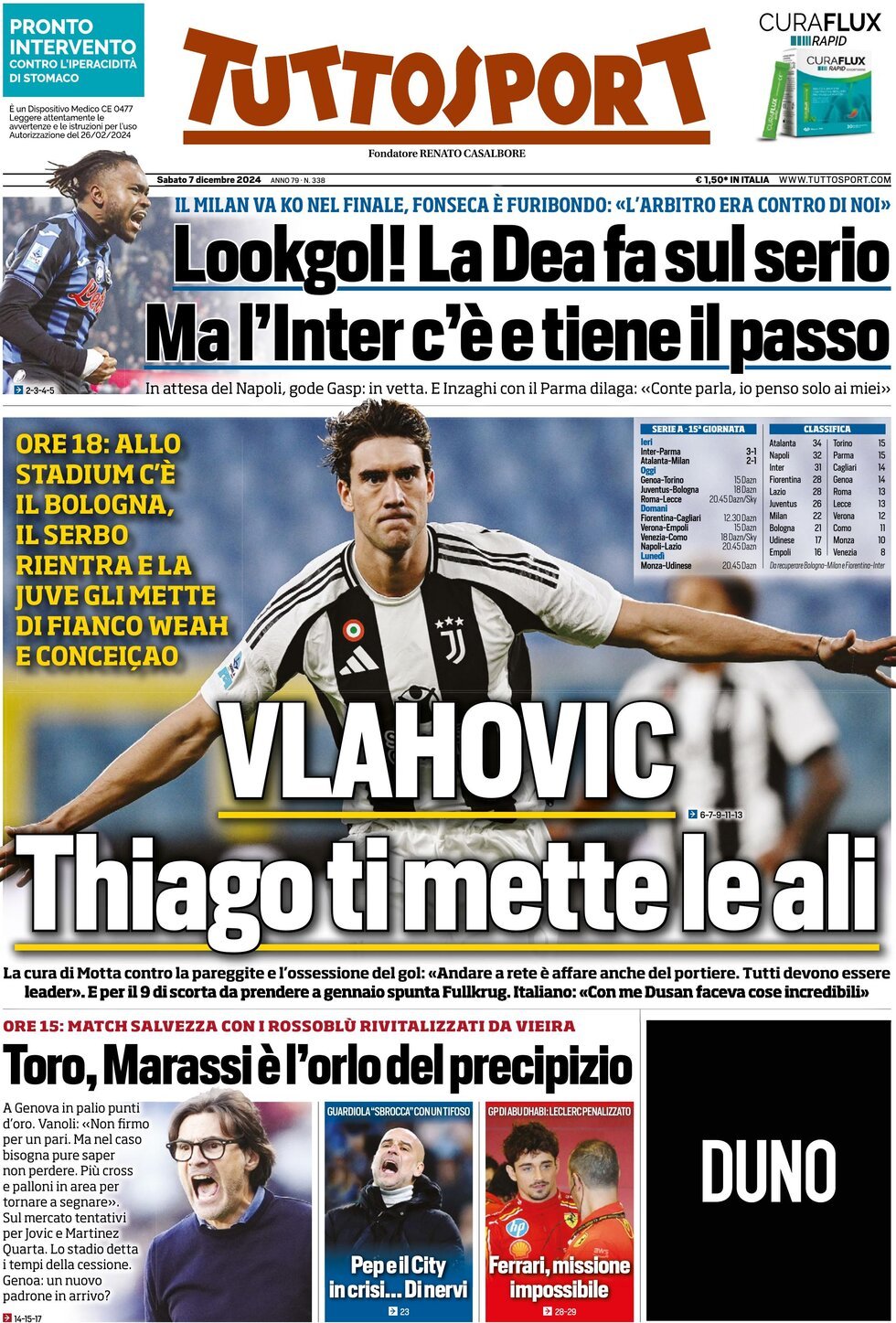 Tuttosport, prima pagina