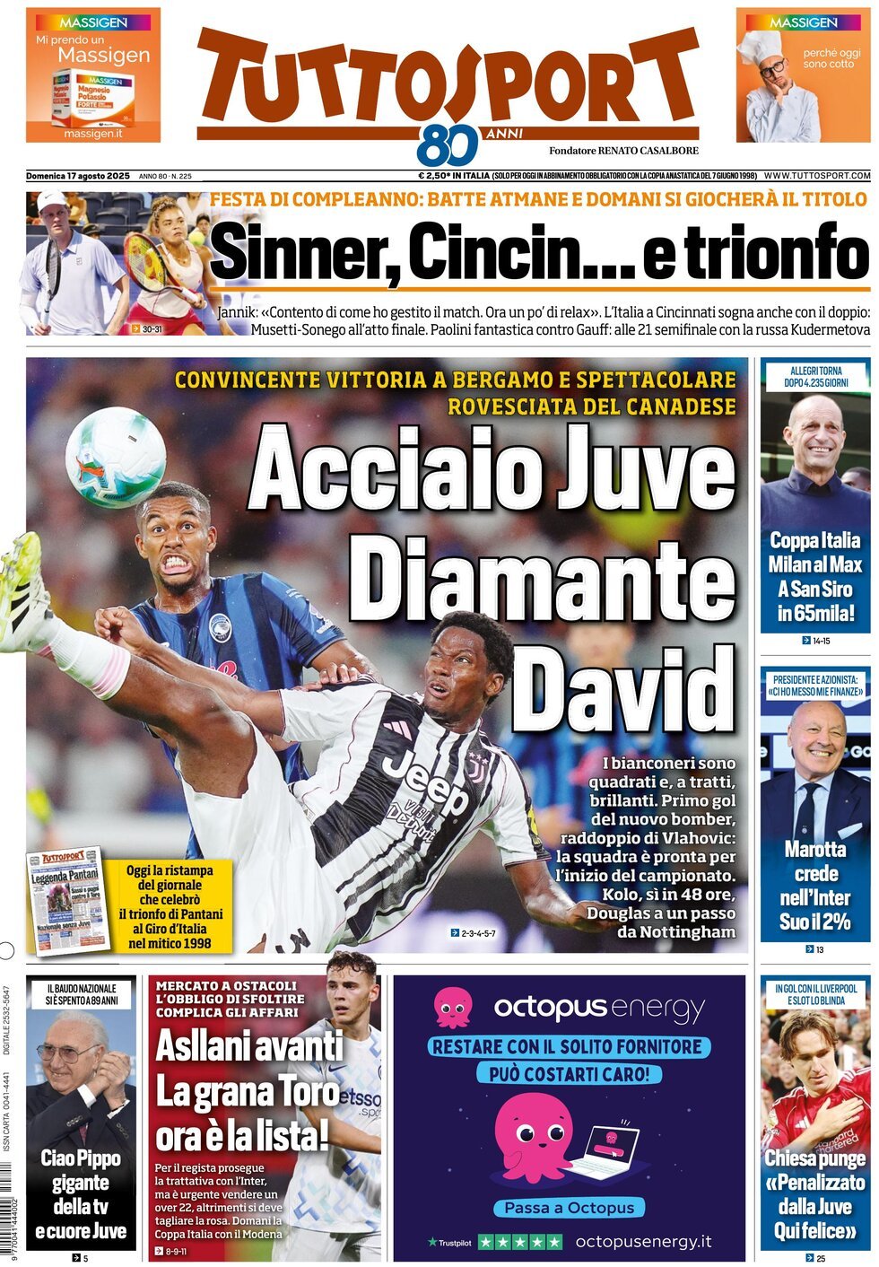 Tuttosport, prima pagina